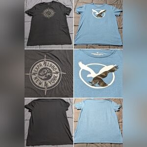 🔥🔥Bundle Deal 1 Express & 1 American Eagle Mens Graphic T-Shirts Size Medium